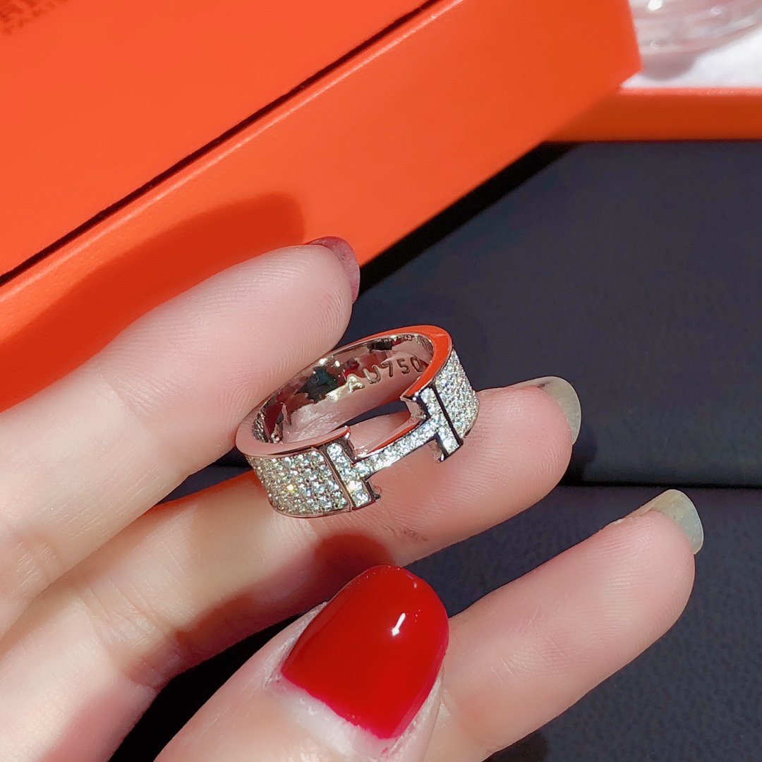 [Aurelle Style]H RING FULL DIAMOND