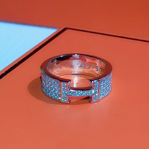[Aurelle Style]H RING FULL DIAMOND