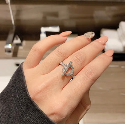 [Aurelle Style]ECHAPPEE RING SILVER DIAMOND