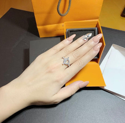 [Aurelle Style]ECHAPPEE RING SILVER DIAMOND