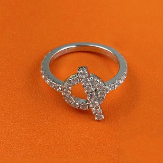 [Aurelle Style]ECHAPPEE RING SILVER DIAMOND