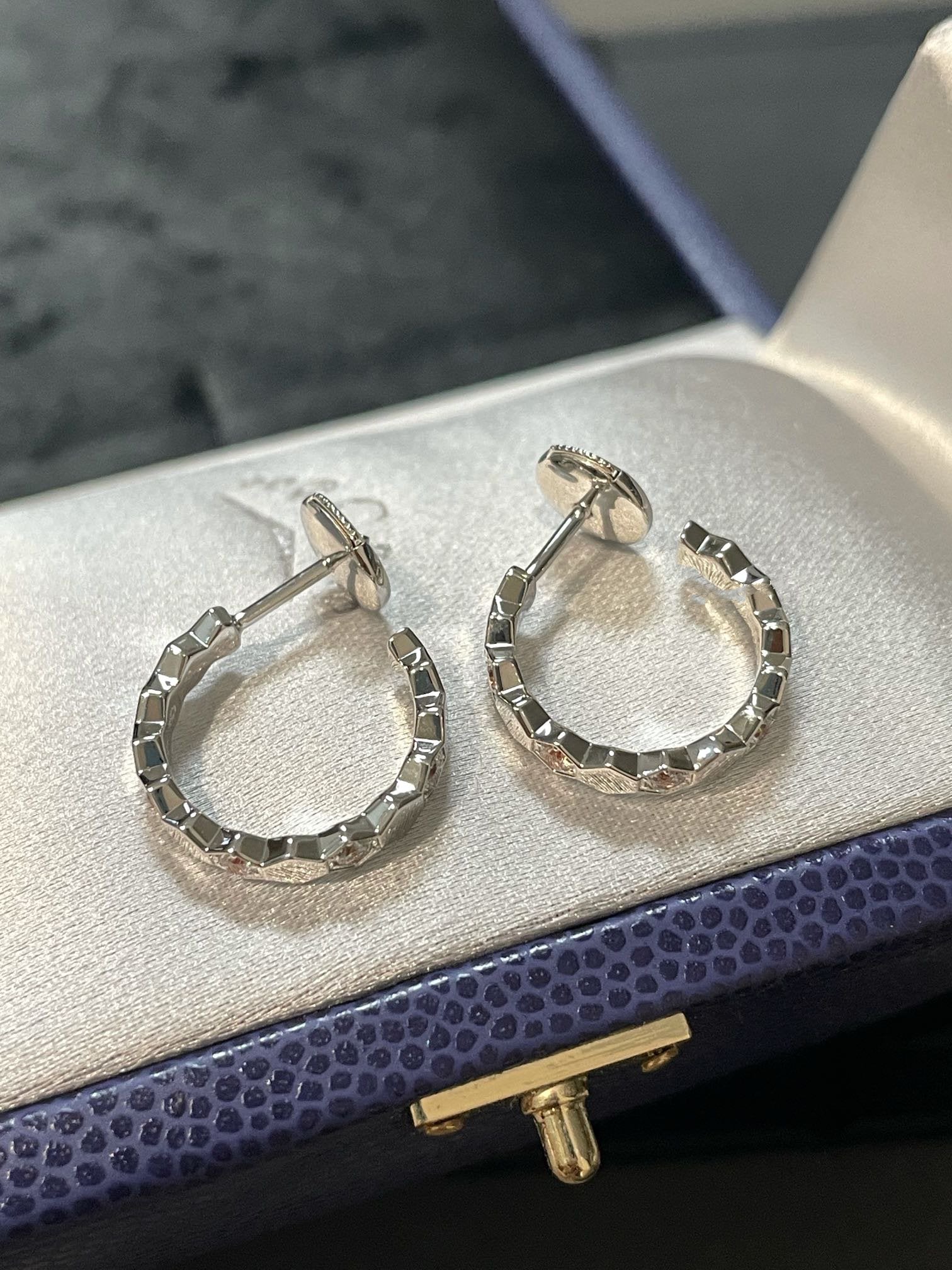 [Aurelle Style]Hollow Design Four-Leaf Clover Flower Shape Earrings