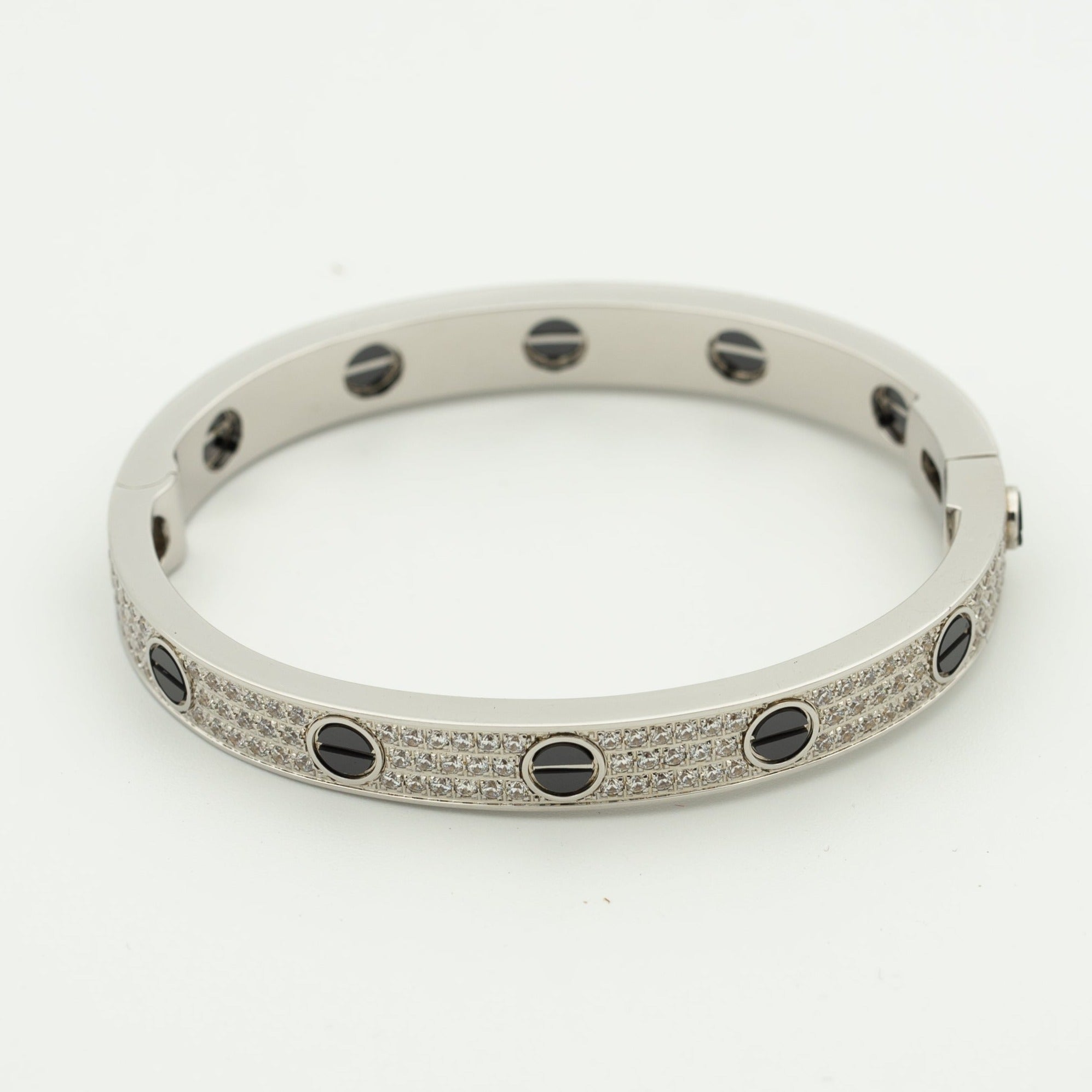 [Aurelle Style]LOVE BRACELET 6.1MM DIAMOND-PAVED CERAMIC