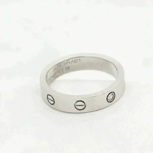 [TOP]LOVE RING 4MM 1 DIAMOND SILVER