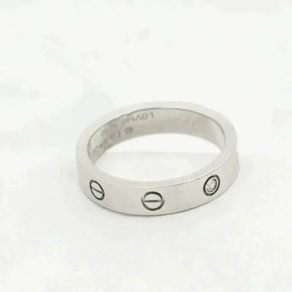 [Aurelle Style]LOVE RING 4MM 1 DIAMOND SILVER
