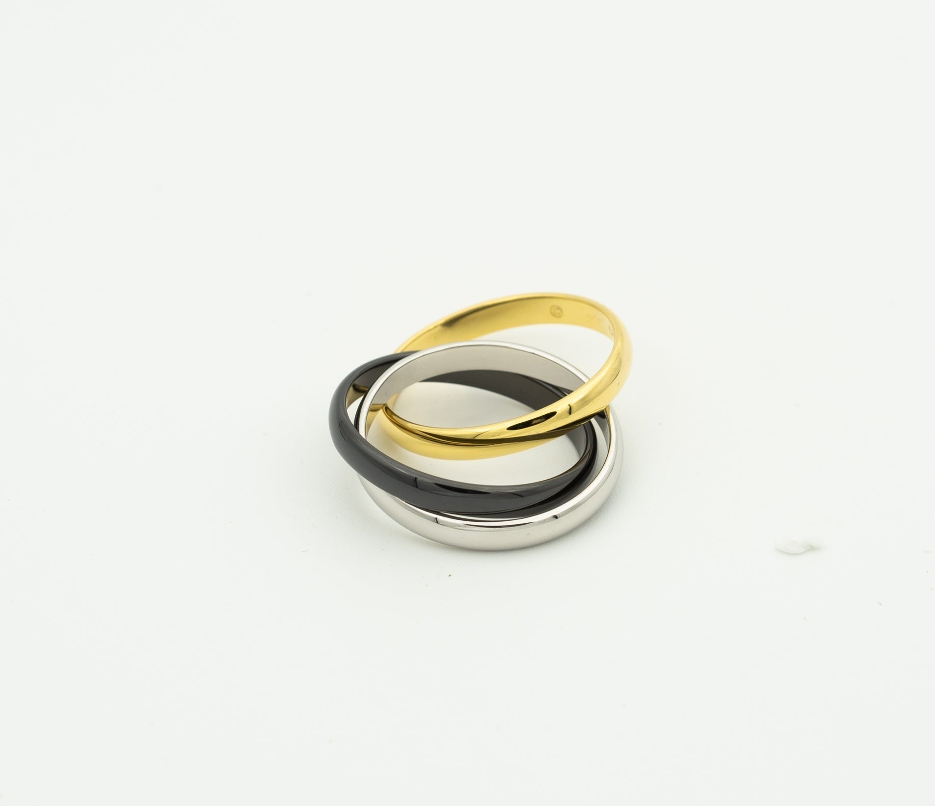 [Aurelle Style]TRINITY RING BLACK GOLD SILVER