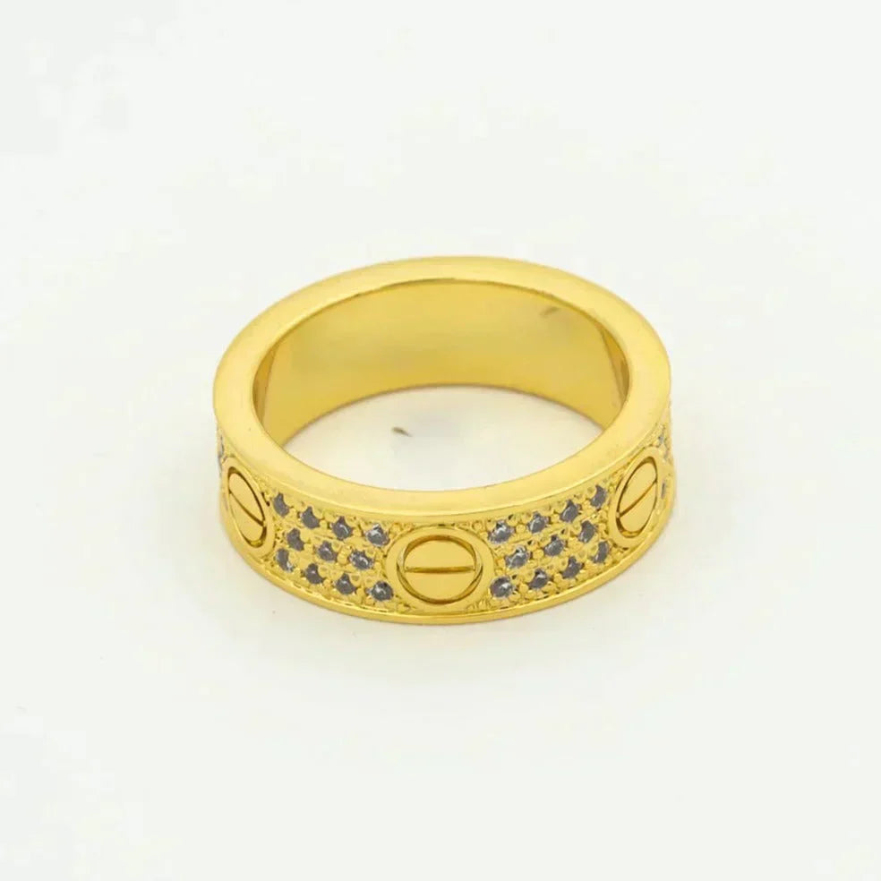 [Aurelle Style]LOVE RING 5.5MM DIAMONDS PAVED