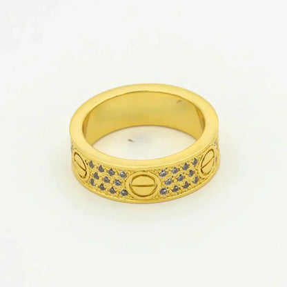 [Aurelle Style]LOVE RING 5.5MM DIAMONDS PAVED