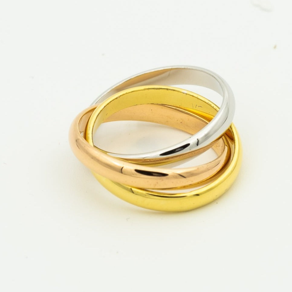[Aurelle Style]TRINITY RING GOLD PINK GOLD SILVER