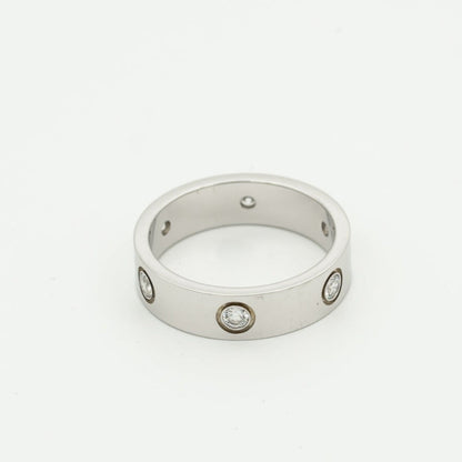 [Aurelle Style]LOVE RING 5.5MM 6 DIAMONDS SILVER