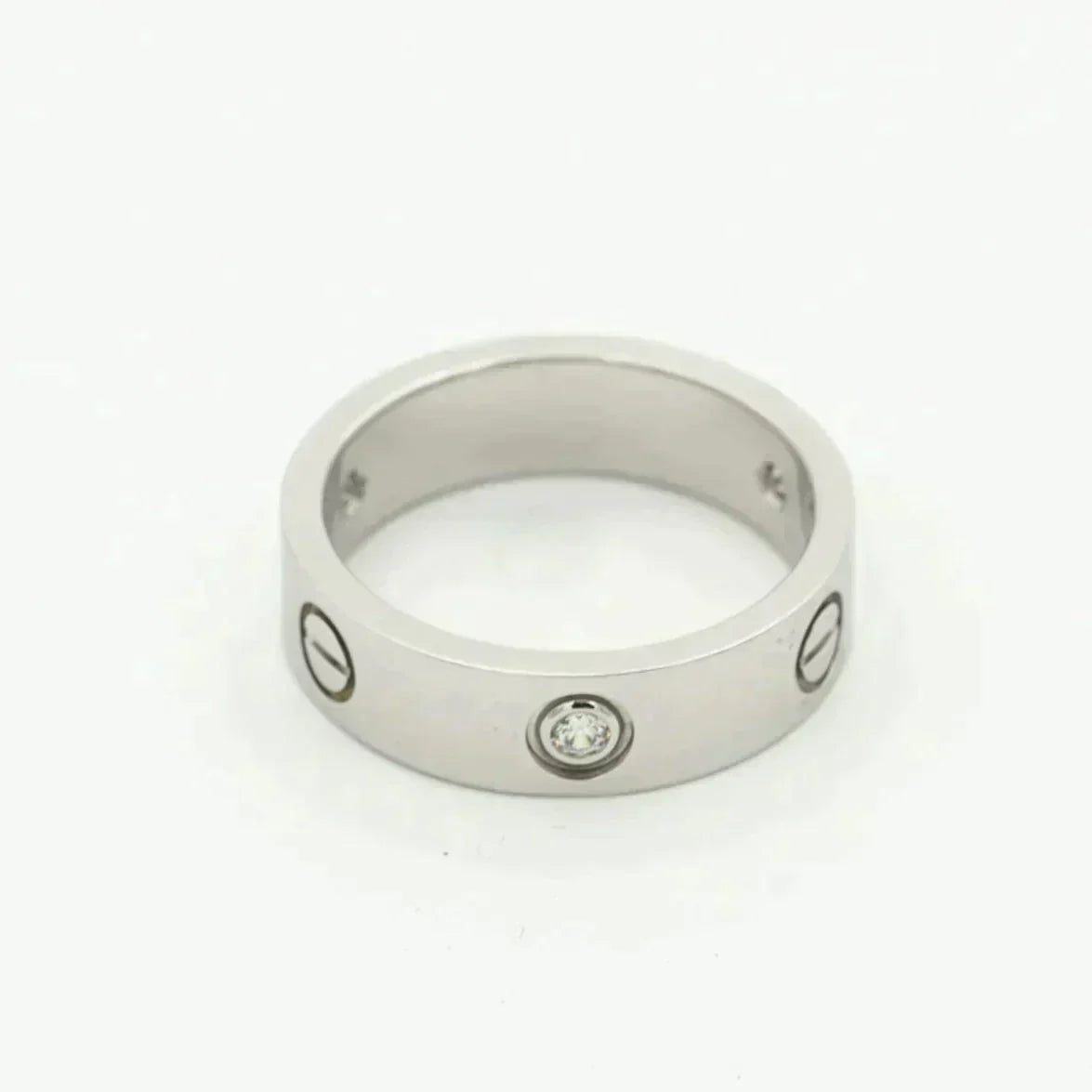 [TOP]LOVE RING 5.5MM 3 DIAMONDS SILVER