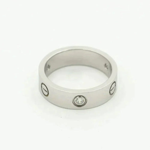 [TOP]LOVE RING 5.5MM 3 DIAMONDS SILVER