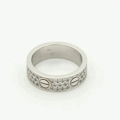 [Aurelle Style]LOVE RING 5.5MM DIAMONDS PAVED