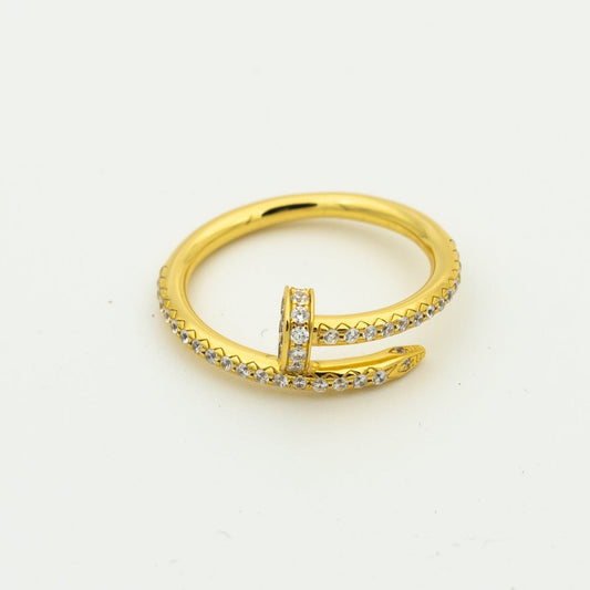[Aurelle Style]JUSTE RING 1.8MM GOLD DIAMONDS