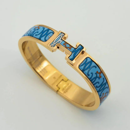 [Aurelle Style]H BRACELET BLUE MULTICOLOR