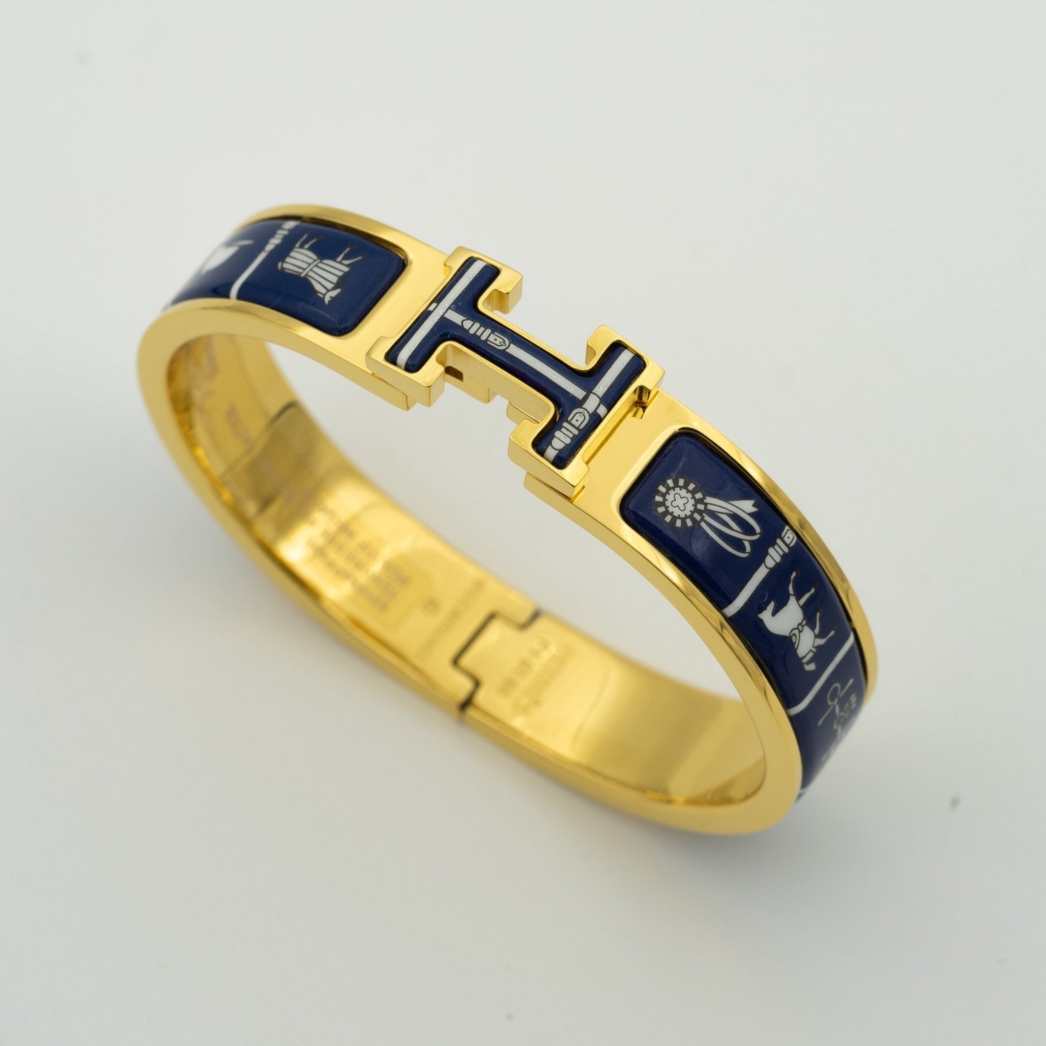 [Aurelle Style]H BRACELET BLUE CERAMIC