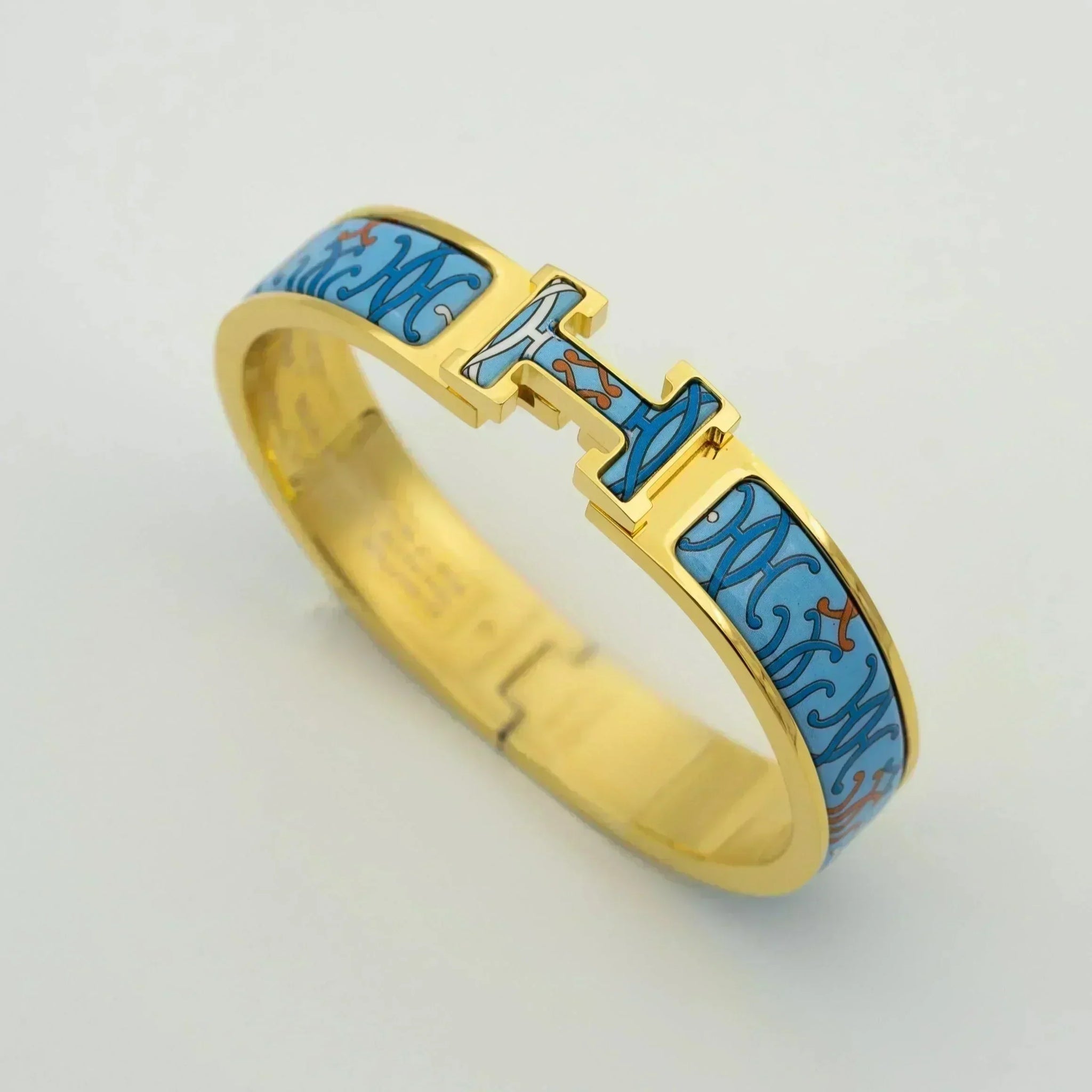 [Aurelle Style]H BRACELET BLUE MULTICOLOR