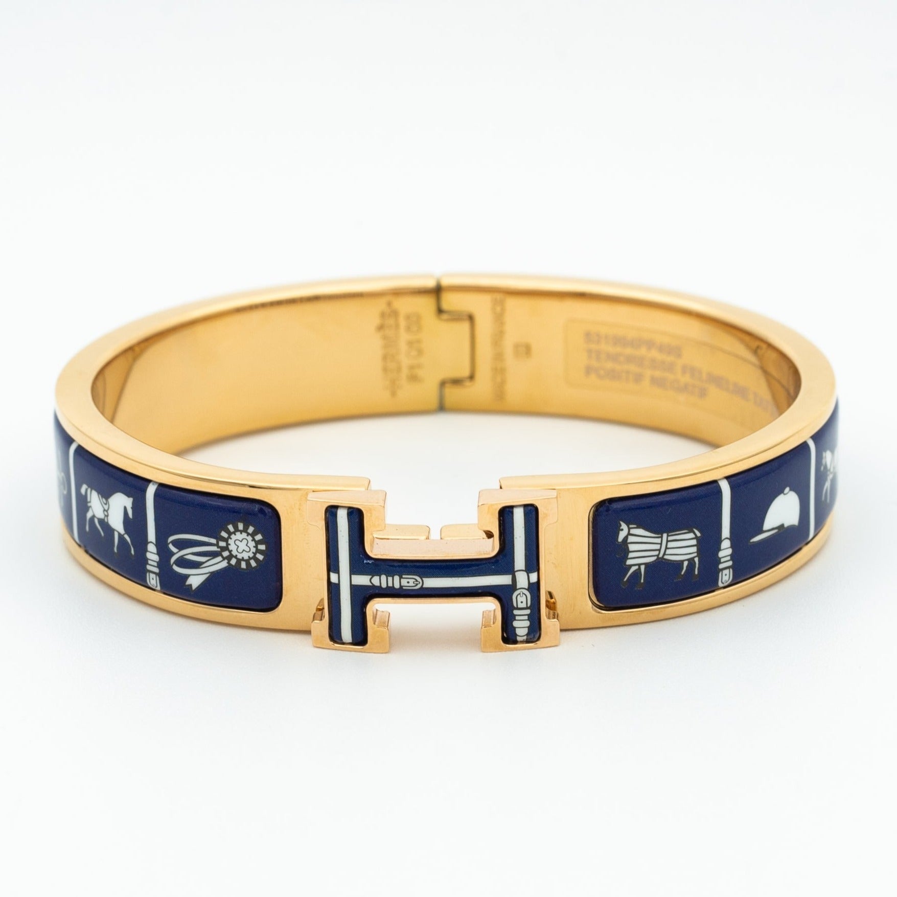[Aurelle Style]H BRACELET BLUE CERAMIC