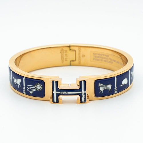 [Aurelle Style]H BRACELET BLUE CERAMIC