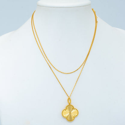 [Aurelle Style]CLOVER 25MM PEDANT NECKLACE GOLD