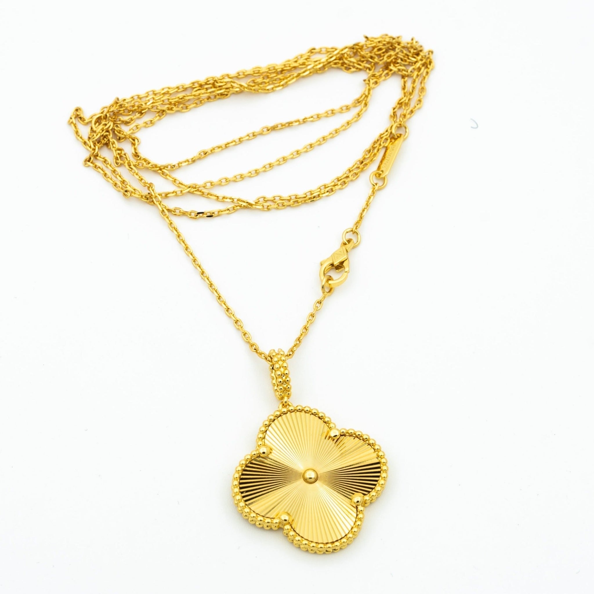[Aurelle Style]CLOVER 25MM PEDANT NECKLACE GOLD