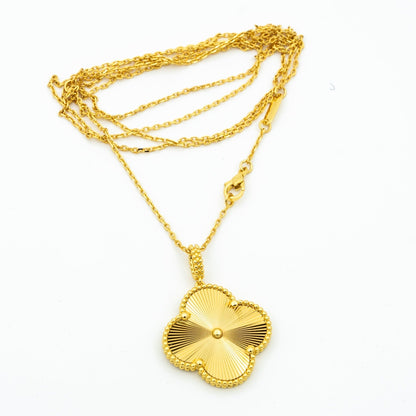 [Aurelle Style]CLOVER 25MM PEDANT NECKLACE GOLD