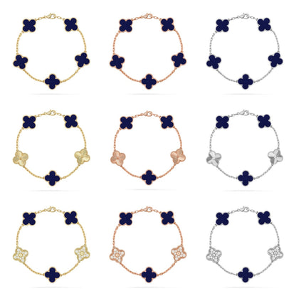[Aurelle Style] CLOVER 5 MOTIF PULSAR STONE BRACELET COLLECTION
