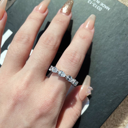 [Aurelle Style]Exquisite Pear Cut Tennis Ring