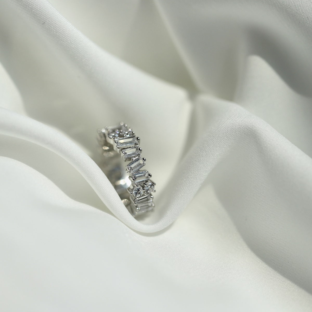 [Aurelle Style]Delicate Multi Shape Tennis Ring