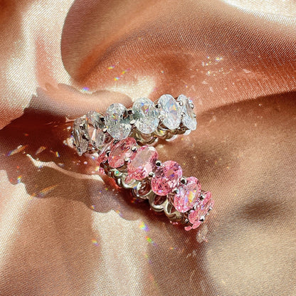 [Aurelle Style]Dainty Elongated Cushion Cut Tennis Ring