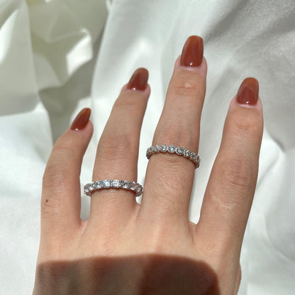 [Aurelle Style]Sparkling Round Cut Tennis Ring