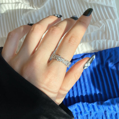 [Aurelle Style]Delicate Multi Shape Tennis Ring