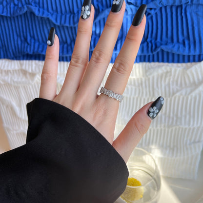 [Aurelle Style]Delicate Multi Shape Tennis Ring