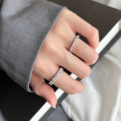 [Aurelle Style]Eternity Round Cut Tennis Ring