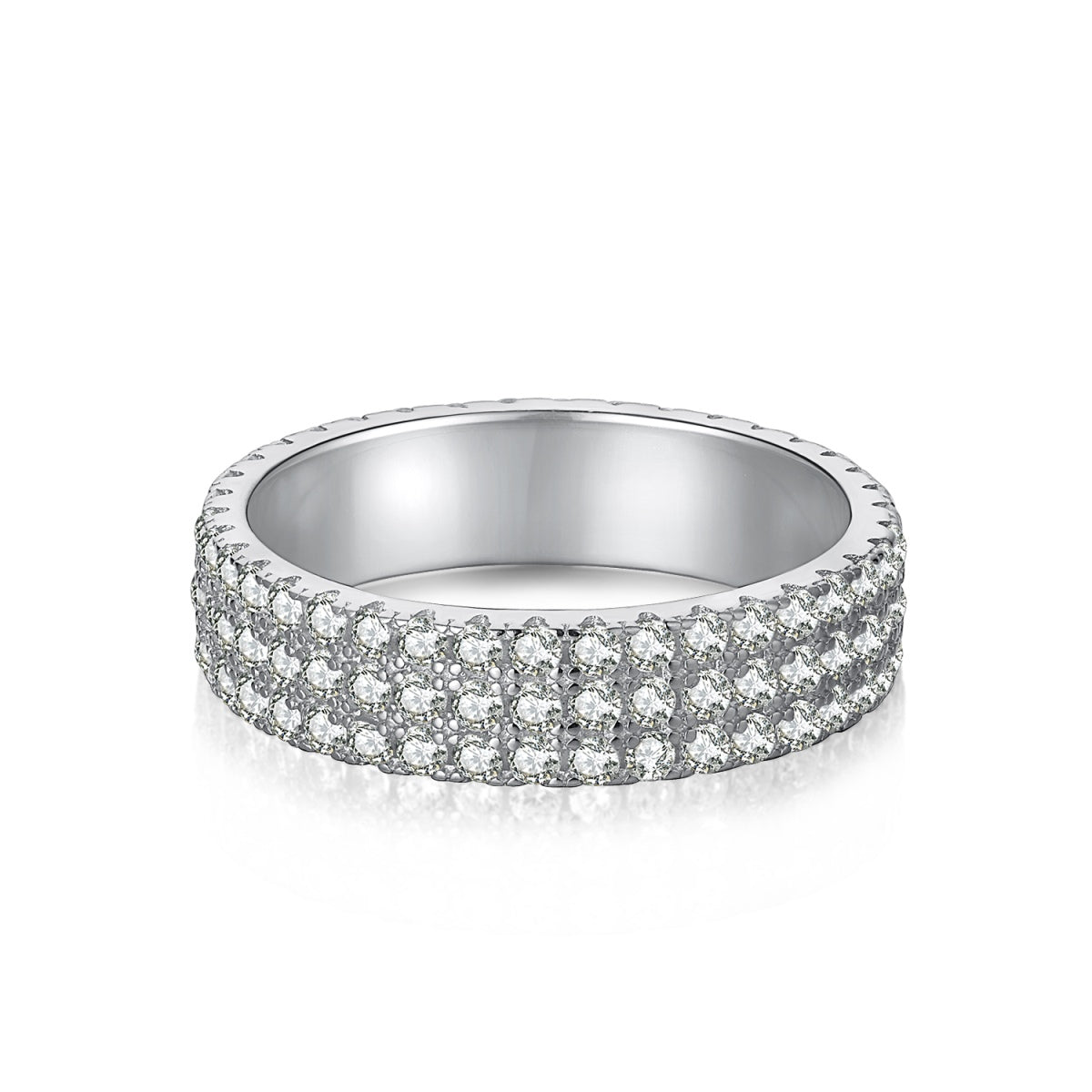 [Aurelle Style]Dainty Round Cut Tennis Ring