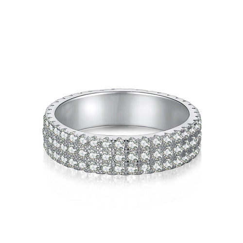 [Aurelle Style]Dainty Round Cut Tennis Ring