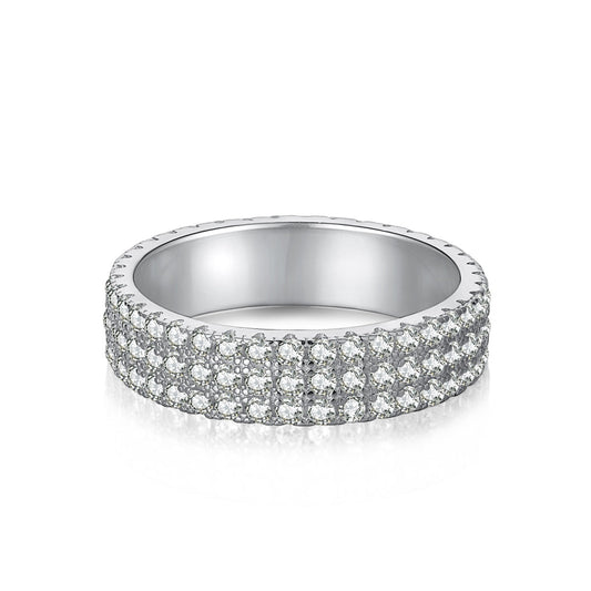 [Aurelle Style]Dainty Round Cut Tennis Ring