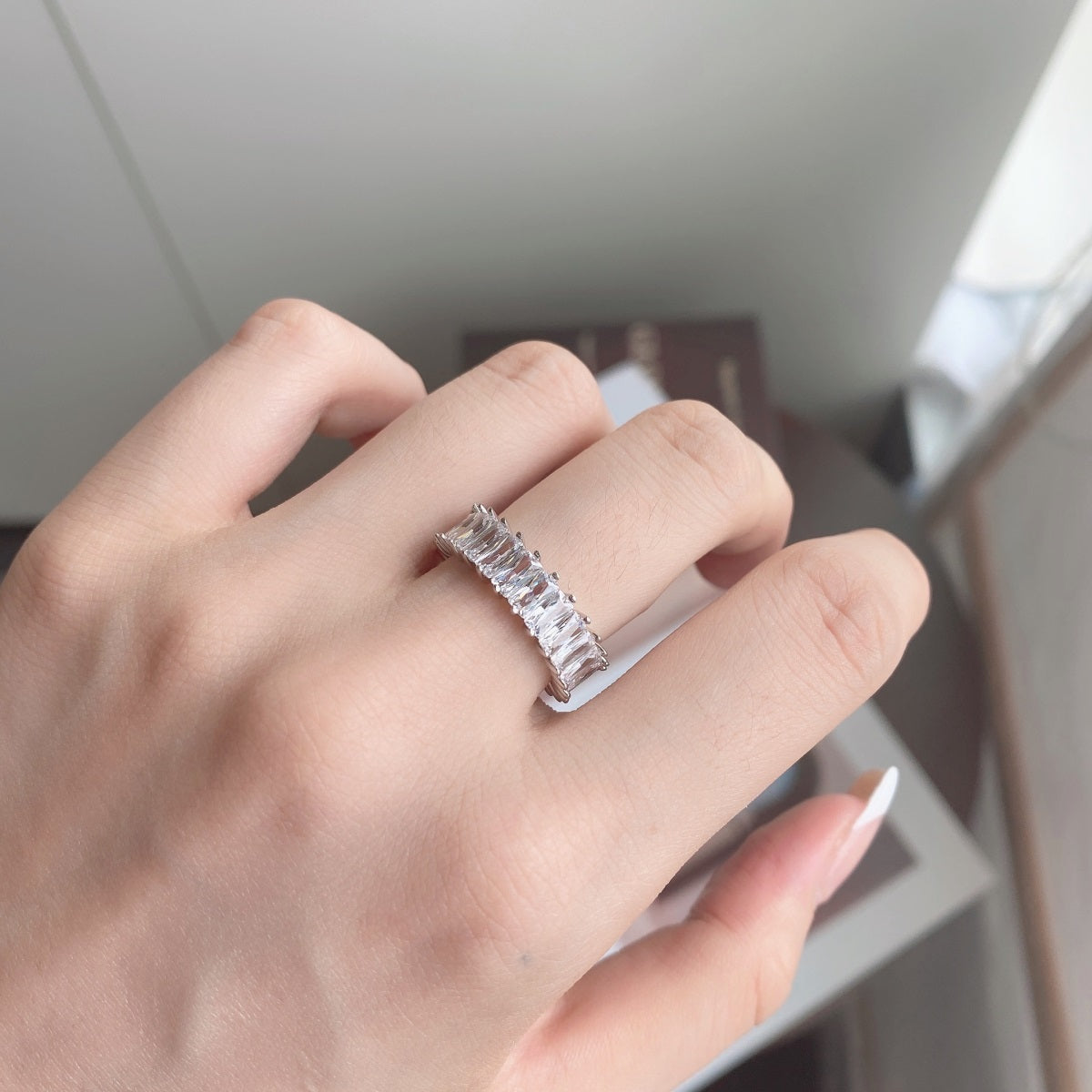 [Aurelle Style]Unique Colorful Radiant Cut RIng