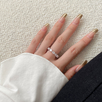 [Aurelle Style]Exquisite Pear Cut Tennis Ring