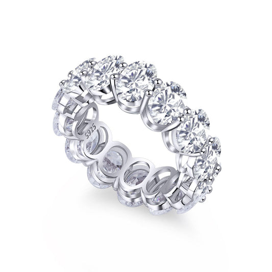 [Aurelle Style]Dainty Elongated Cushion Cut Tennis Ring