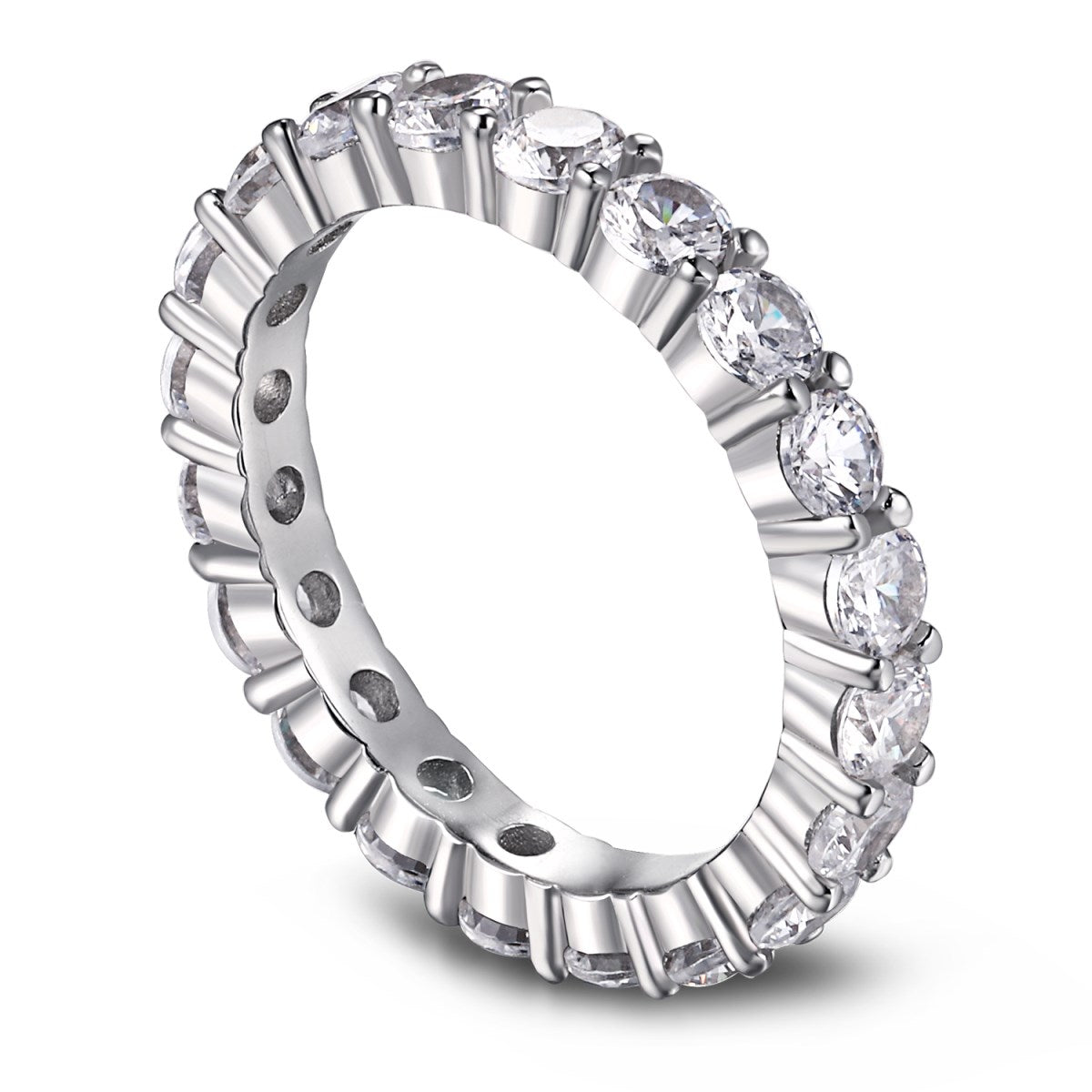 [Aurelle Style]Sparkling Round Cut Tennis Ring
