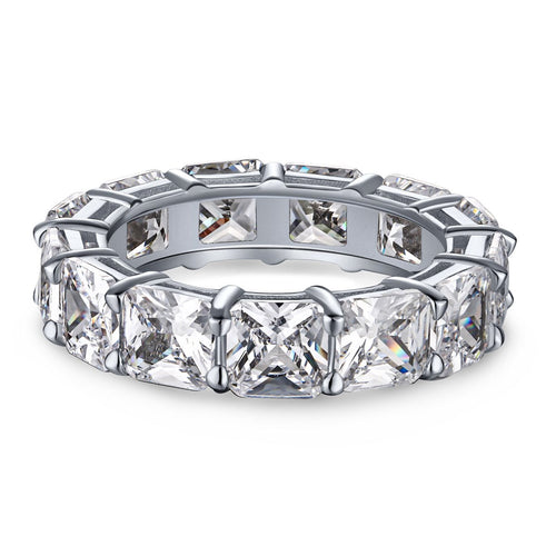 [Aurelle Style]Elegant Princess Cut Tennis Ring