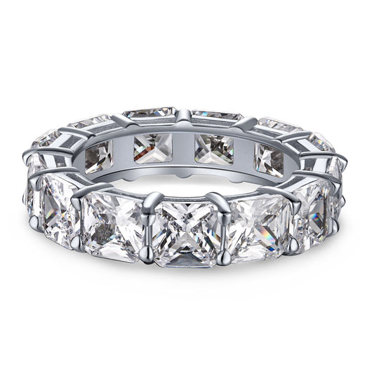 [Aurelle Style]Elegant Princess Cut Tennis Ring