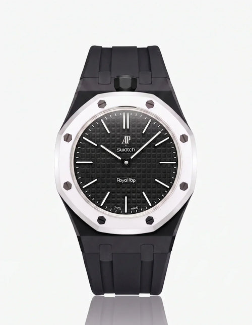 Silicone Strap & Case Royal Pop Ocho Negro(Customize  Colors)