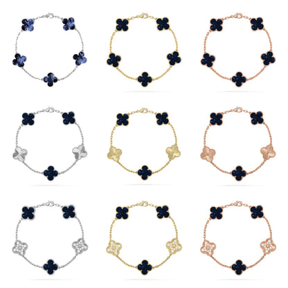 [Aurelle Style]CLOVER 5 MOTIF PIETERSITE BRACELET COLLECTION