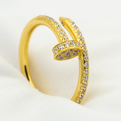 [Aurelle Style]JUSTE RING 1.8MM GOLD DIAMONDS