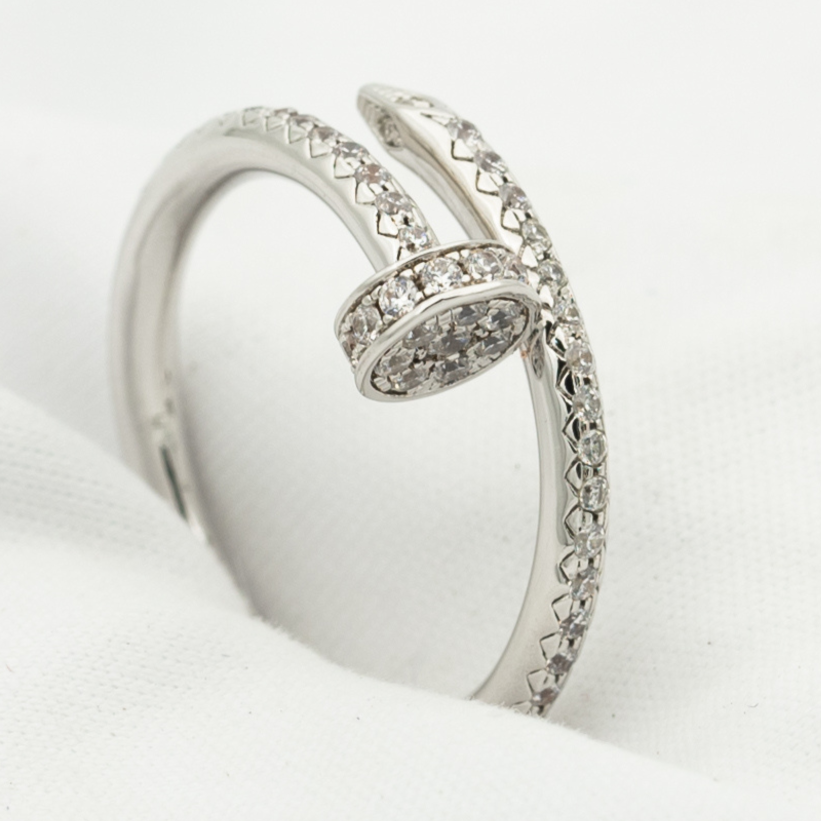 [Aurelle Style]JUSTE RING 1.8MM SILVER DIAMONDS