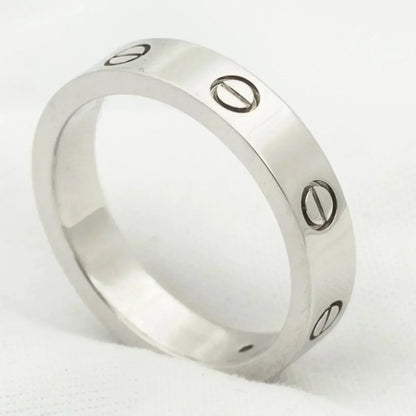 [Aurelle Style]LOVE RING 4MM 1 DIAMOND SILVER
