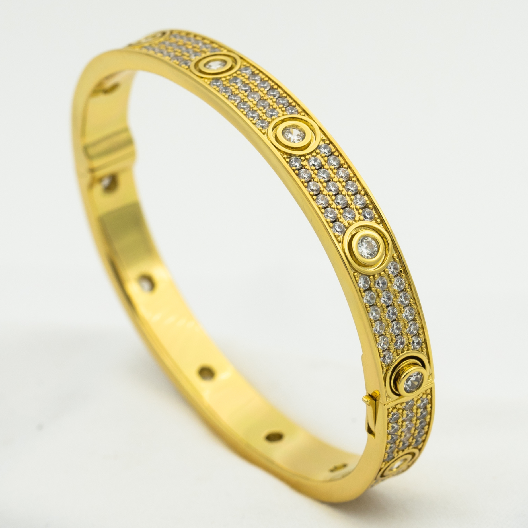 [Aurelle Style]LOVE BRACELET 6.1MM DIAMOND-PAVED 10 BIG DIAMONDS