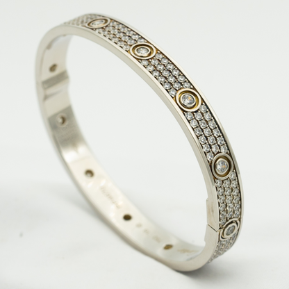 [Aurelle Style]LOVE BRACELET 6.1MM DIAMOND-PAVED 10 BIG DIAMONDS